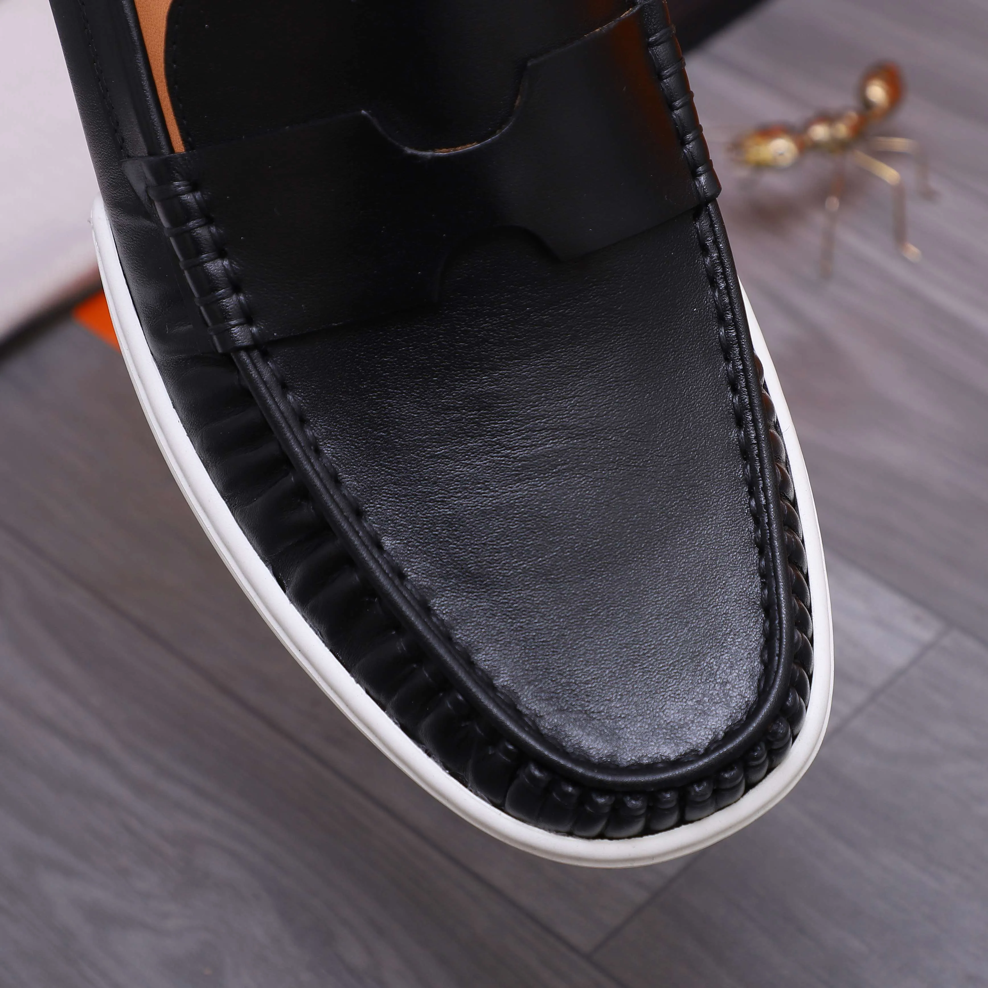 Men's shoes 💰500 Product trademark: HERMES "Hermes" casual slip-on leather shoes Regular size: 38-46 (45.46 custom-made, non-refundable) Product materials: Selected high-quality cowhide upper, cowhide lining, original outsole
